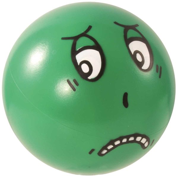 Emotionsball mit ängstlichem Gesicht