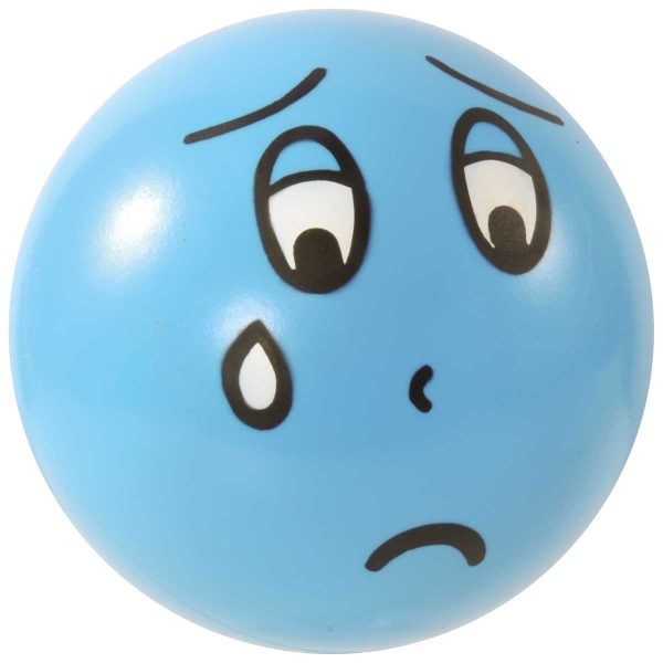 Emotionsball mit traurigem Gesicht