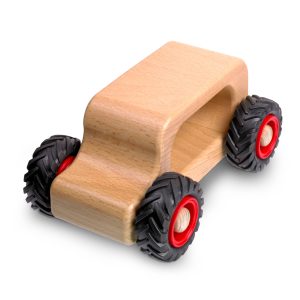 Mini Oldtimer aus Holz mit Gummireifen von fagus