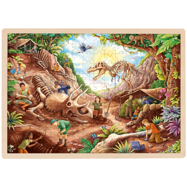 Dinosaurier Holzpuzzle