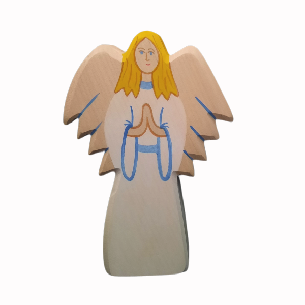 Engelfigur aus Holz von Holztiger