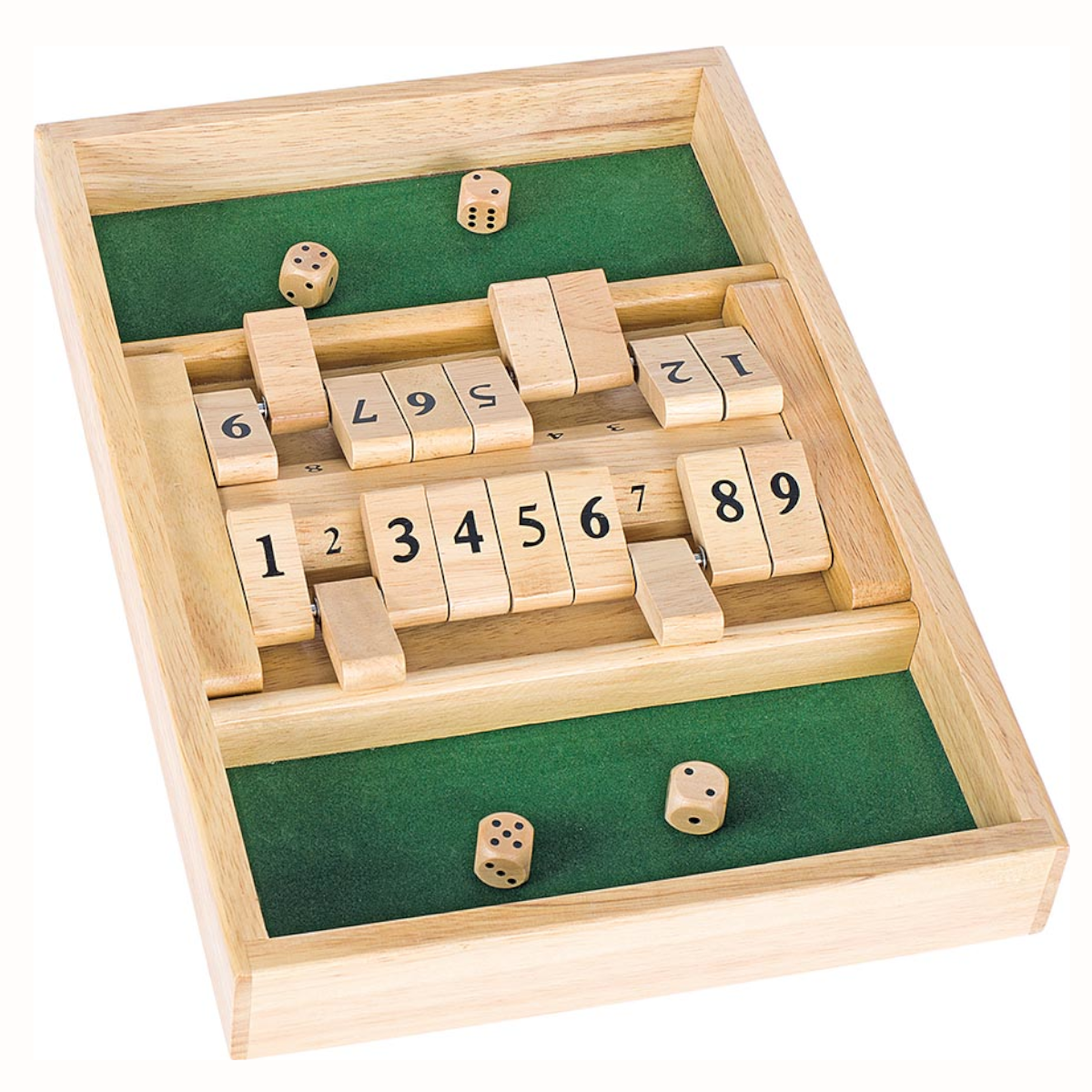 Shut the box, Würfelspiel, Lernspiel, goki